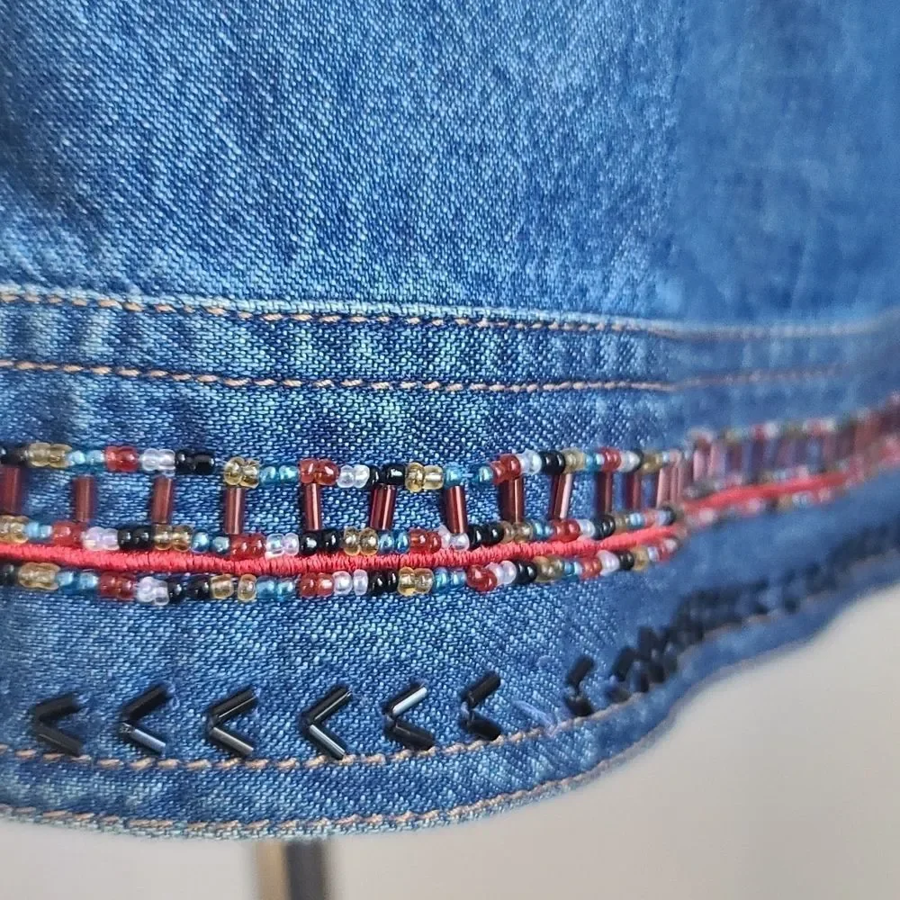 PLUS SIZE SAG HARBOR  WOMAN'S DENIM JACKET - Picture 10 of 13